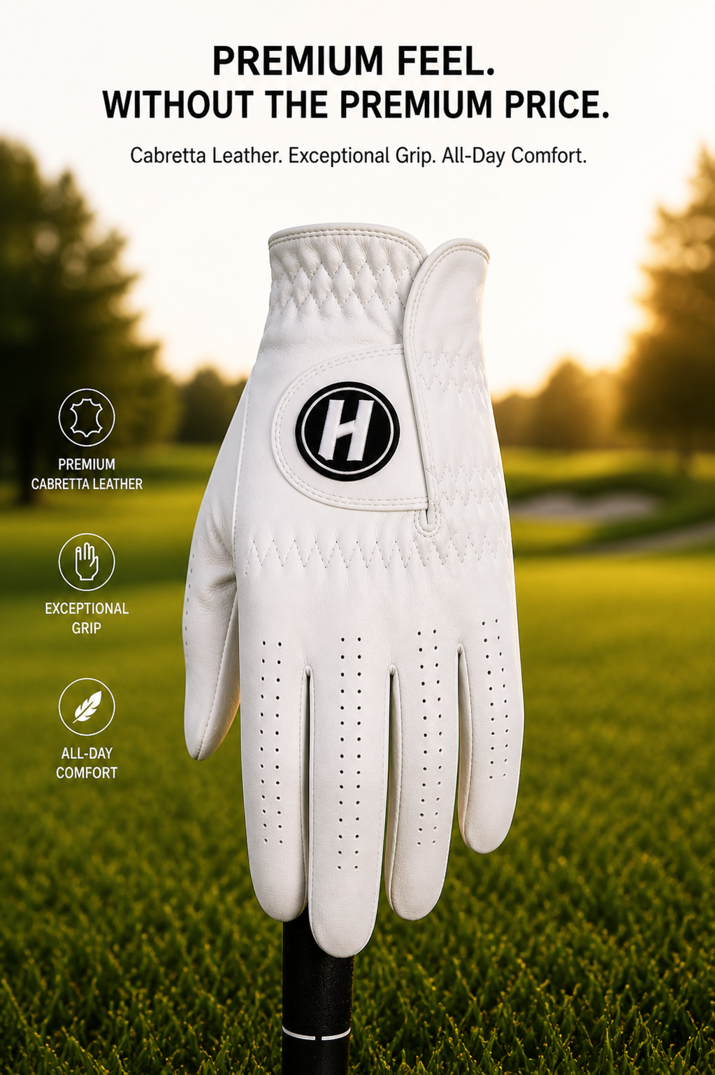 Premium Cabretta Golf Glove, Men