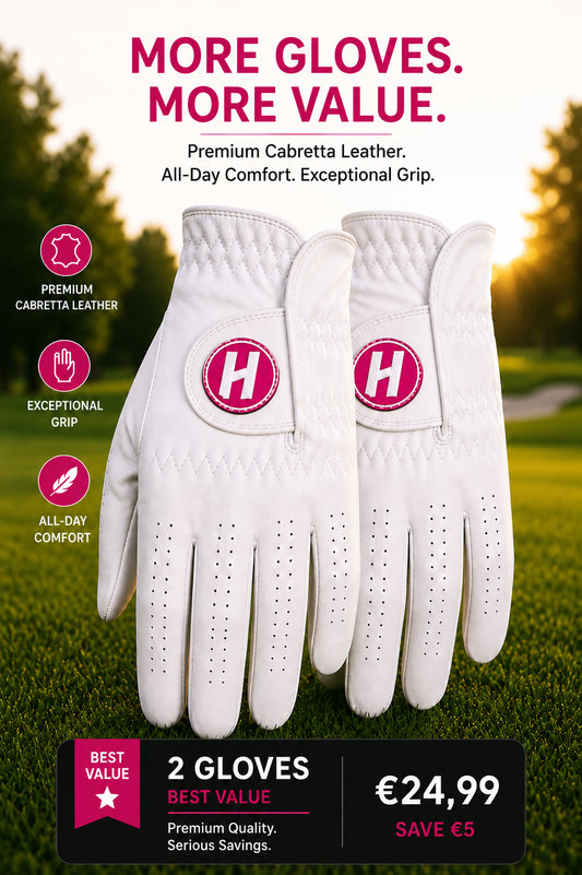 2P - Premium Cabretta Golf Glove, Lady⭐Best Value